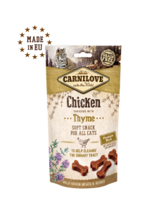 Carnilove Chicken And Thyme pusiau šlapias skanėstas katėms su