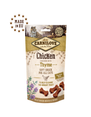 Carnilove Chicken And Thyme  pusiau šlapias skanėstas katėms su vištiena ir čiobreliais, 50g