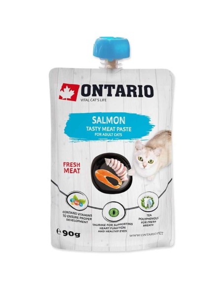 ONTARIO Salmon skanėstas - pasta katėms su lašiša, 90g