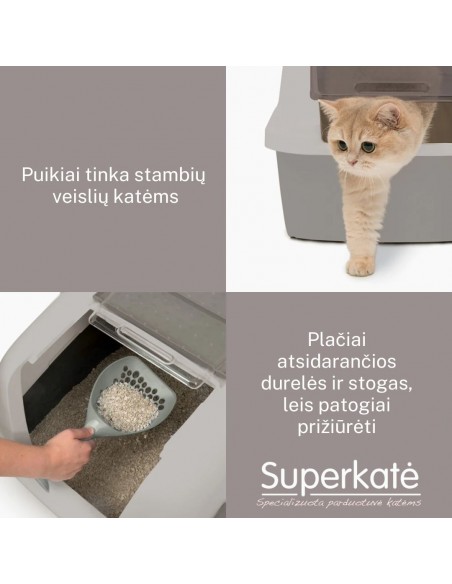 Catit Jumbo Cat pan/Catit Jumbo uždaras tualetas