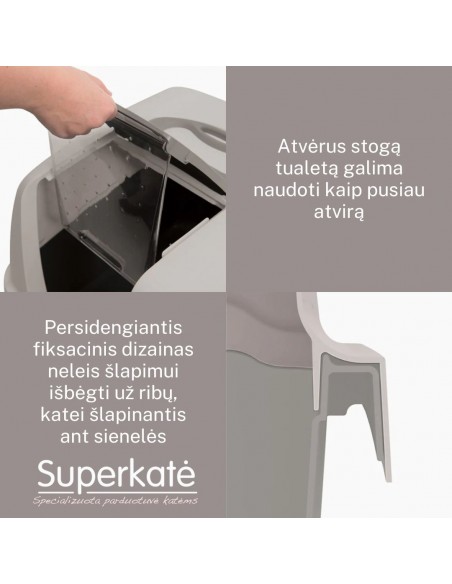 Catit Jumbo Cat pan/Catit Jumbo uždaras tualetas