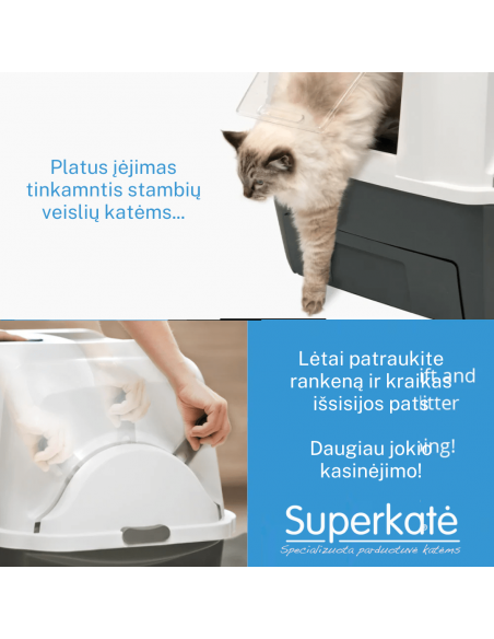 Catit Smart Sift pusiau automatinis kačių tualetas