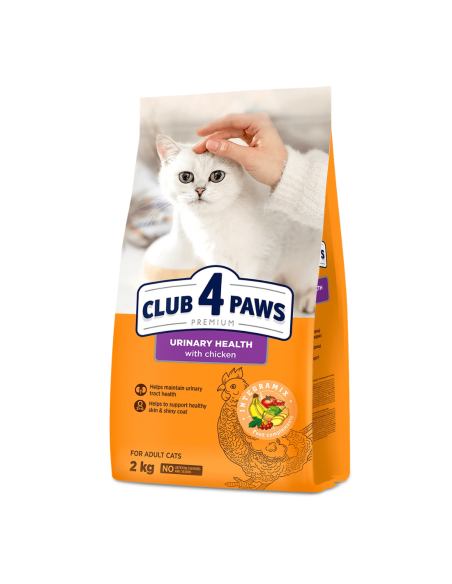 CLUB4PAWS PREMIUM sausas maistas suaugusioms katėms šlapimo