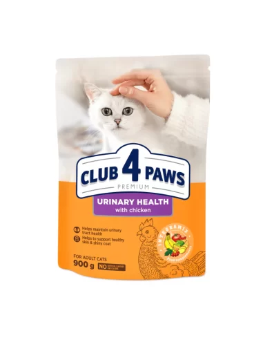 CLUB4PAWS PREMIUM sausas maistas suaugusioms katėms šlapimo sistemos svekatai