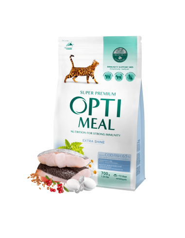 Optimeal sausas maistas suaugusioms katėms su dideliu kiekiu