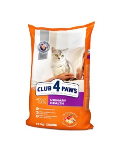 CLUB4PAWS PREMIUM sausas maistas suaugusioms katėms šlapimo