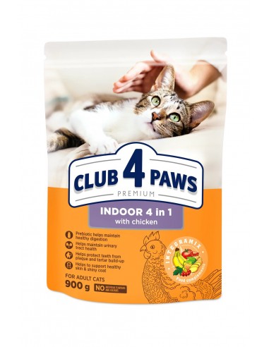 CLUB4PAWS PREMIUM sausas maistas suaugusioms naminėms katėms 4 viename