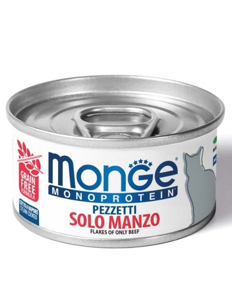 MONGE Monoprotein vieno baltymo konservai katėms su jautiena
