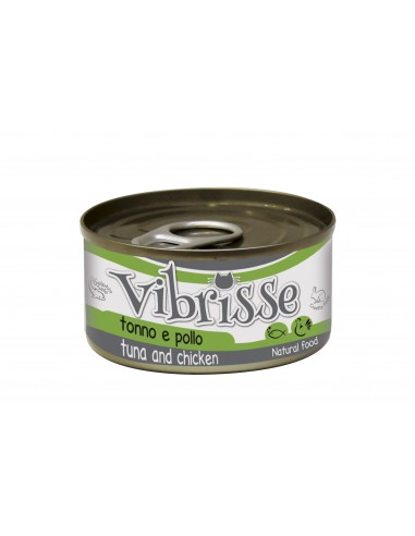 VIBRISSE konservai katėms. Tunas su vištiena 70g