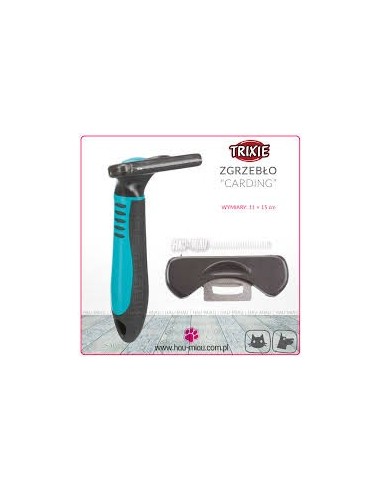 TRIXIE Carding furminatorius pavilnės iššukavimui, plast-metal
