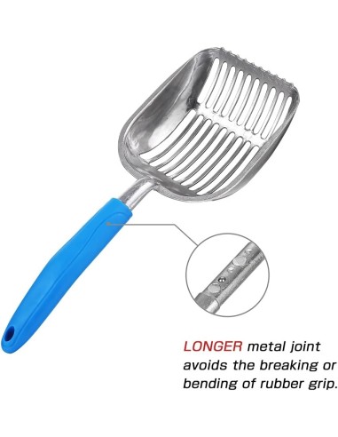 Kraiko semtuvas - aliuminis su gumine rankena, L