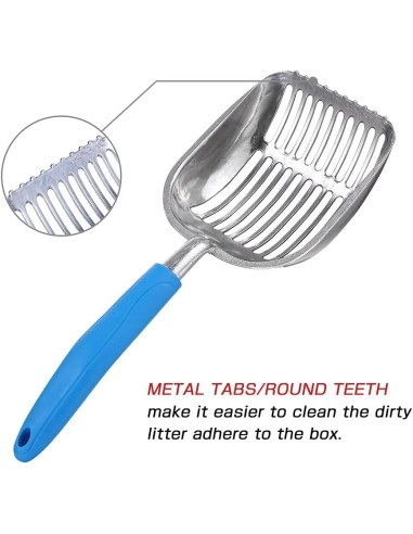 Kraiko semtuvas - aliuminis su gumine rankena, L