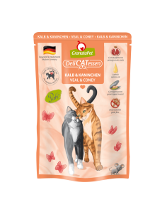 GranataPet DeliCATessen paštetas katėms su veršiena ir triušiena