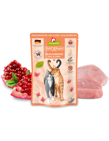 GranataPet DeliCATessen paštetas katėms su veršiena ir triušiena
