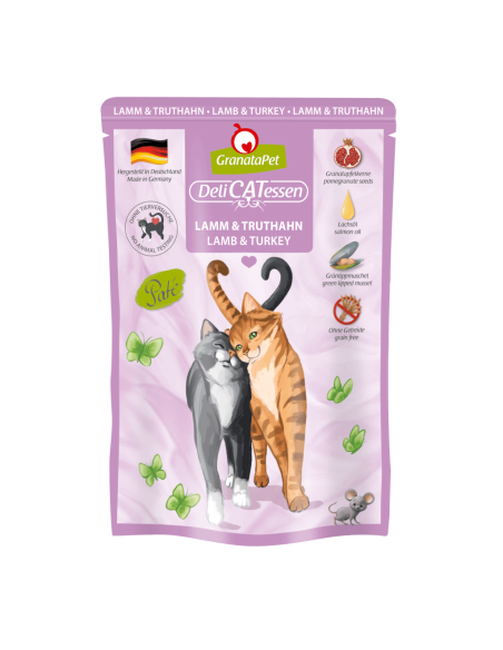 GranataPet DeliCATessen paštetas katėms su ėriena ir kalakutiena