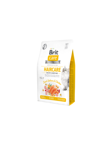 BRIT CARE Cat GF Haircare Healthy&Shiny Coat sausas maistas suaugusioms katėms