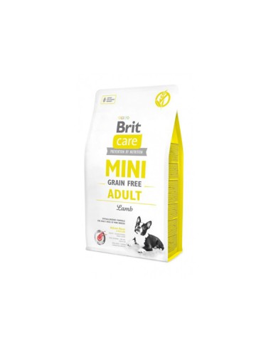 BRIT CARE Mini Adult Lamb hipoalerginis sausas maistas suaugusiems šunims su ėriena