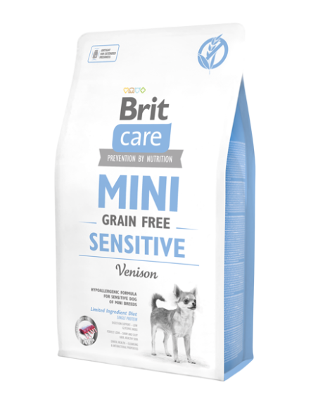 BRIT CARE Mini Sensitive hipoalerginis sausas maistas jautriems