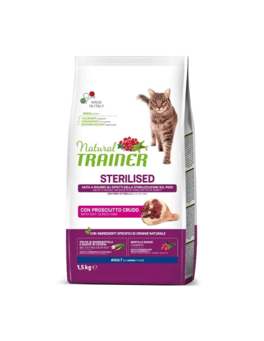 NATURAL TRAINER Cat Adult Sterilised HAM Su Vytintu Kumpiu