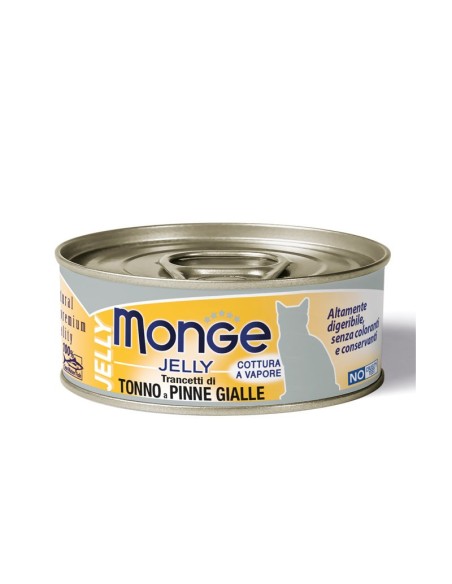 Monge Jelly konservuotas pašaras katėms su geltonpelekiu tunu