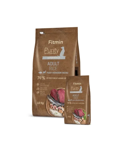 Fitmin Purity Adult Fish & Venison with Rice sausas maistas šunims