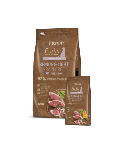 Fitmin Purity Senior & Light Lamb sausas maistas šunims