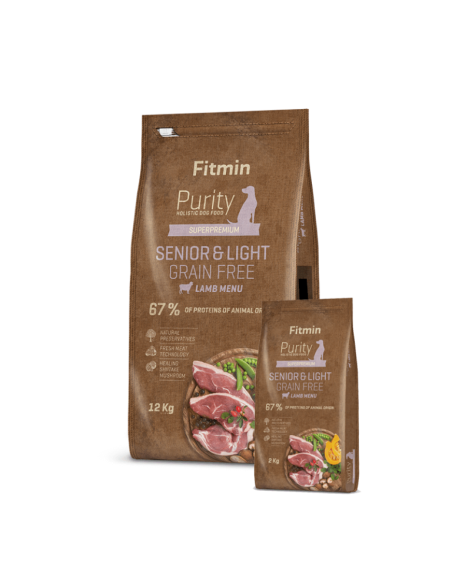 Fitmin Purity Senior & Light Lamb sausas maistas šunims