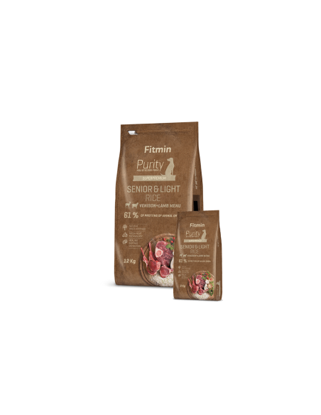 Fitmin Purity Senior & Light Venison & Lamb with Rice sausas