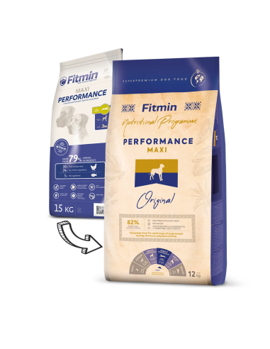 Fitmin Maxi Performance sausas maistas šunims, 12 kg