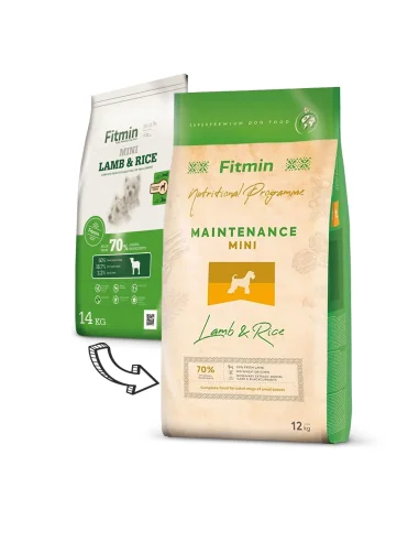 Fitmin Mini Lamb & Rice sausas maistas šunims