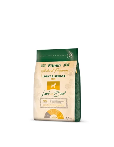 Fitmin Mini Light Senior Lamb & Beef sausas maistas šunims, 2,5kg