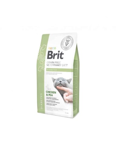 Brit GF Veterinary Diets Cat Diabetes sausas maistas katėms, 2kg