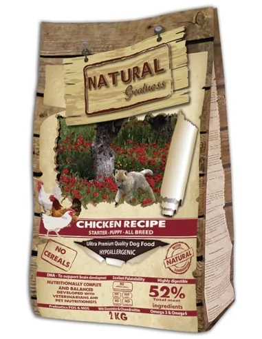 Natural Greatness sausas pašaras su vištiena šuniukams, 2kg