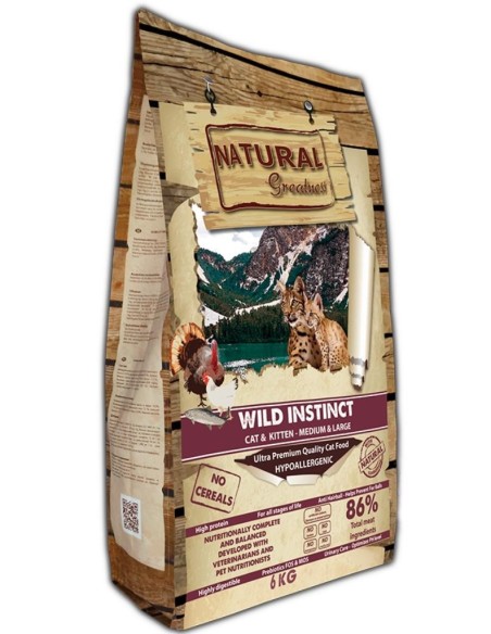 Natural Greatness Wild Instinct stambių veislių katėms ir