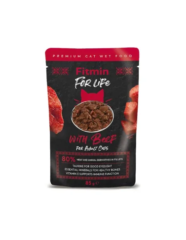 Fitmin for Life Adult Beef konservai suaugusioms katėms su jautiena, 85g