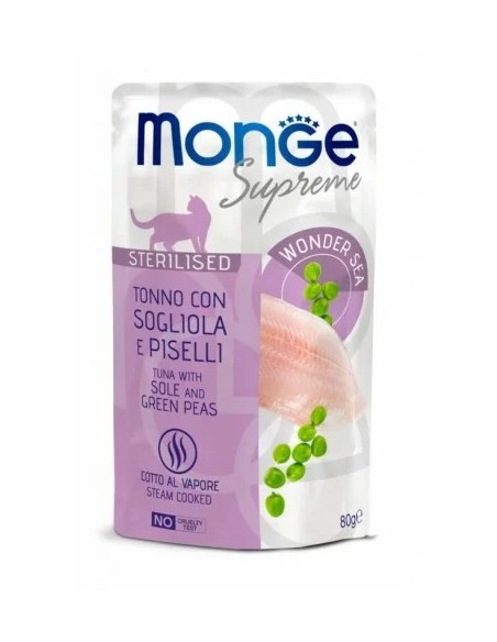 Monge Supreme konservai sterilizuotoms katėms su tunu