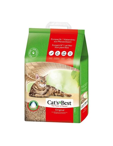 Cats Best Original medienos pjuvenų kraikas katėms, 40L (17,2kg)