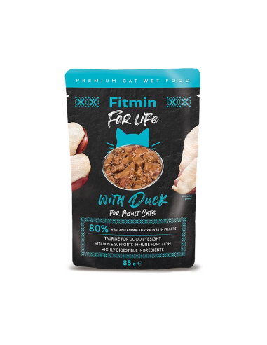 Fitmin for Life Adult Duck konservai katėms su antiena, 85g