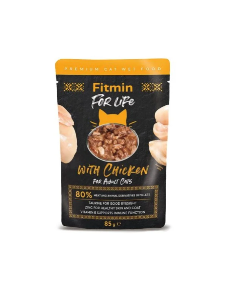 Fitmin for Life Adult Chicken konservai katėms su vištiena, 85g