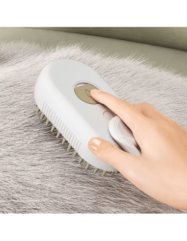 Garinis masažuojantis šepetys katėms su guminiais šereliais