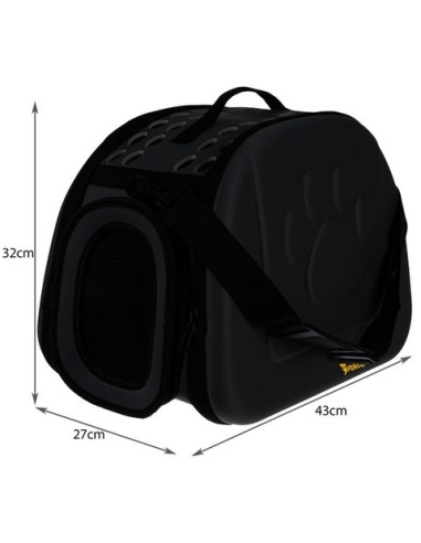 Purlov transportavimo krepšys standžiais šonais šunims ir katėms