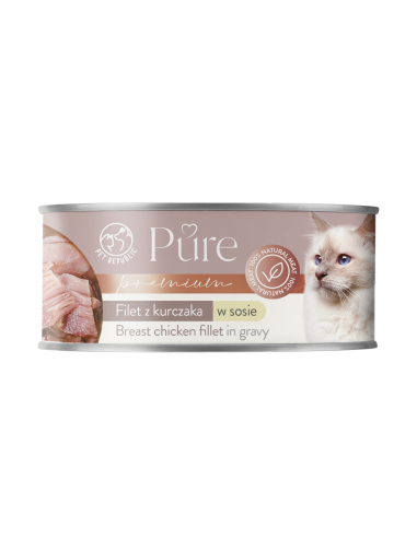 Pet Republic Pure plėšytos vištienos filė padaže 80g