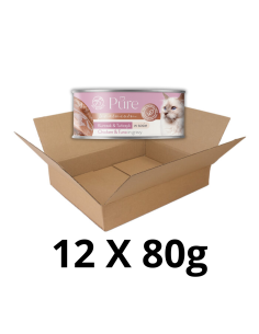 Pet Republic Pure plėšytos vištienos filė su tunu padaže 80g