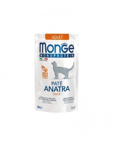MONGE Monoprotein vieno baltymo konservai katėms su antiena
