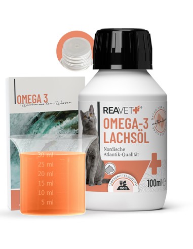 ReaVET omega-3 lašišų aliejus katėms, 100ml