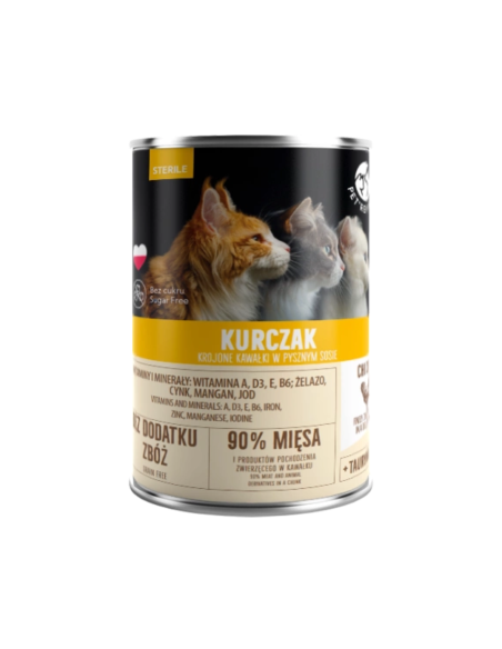 Pet republic konservai sterilizuotoms katėms. 