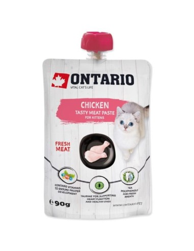 ONTARIO Kitten Chicken skanėstas - pasta kačiukams su vištiena, 90g