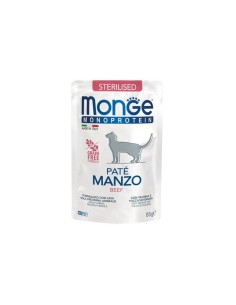 MONGE Monoprotein vieno baltymo konservai sterilizuotoms katėms