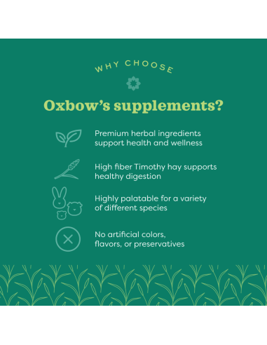 Oxbow Natural Science - Papaya Support maisto papildas