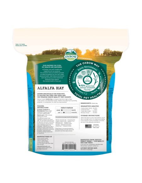 OXBOW Liucernos šienas graužikams